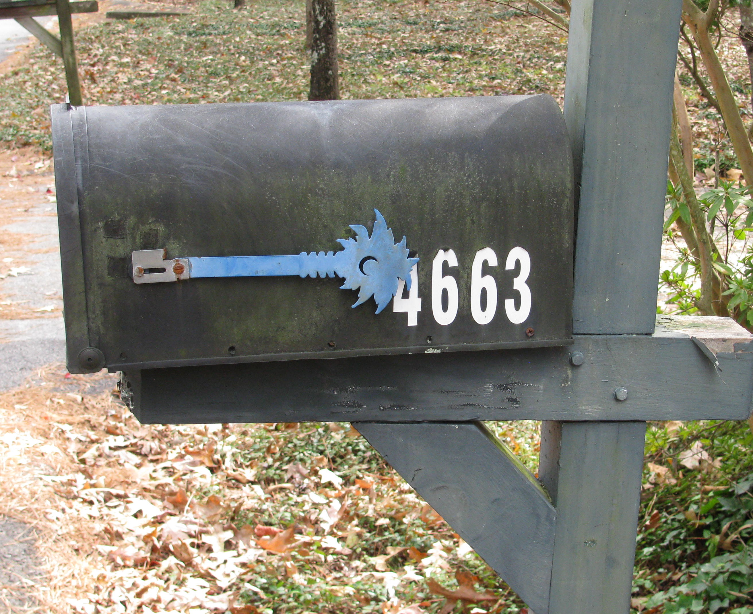 Blue Mailbox Flag