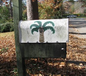 Palm Tree Mailbox