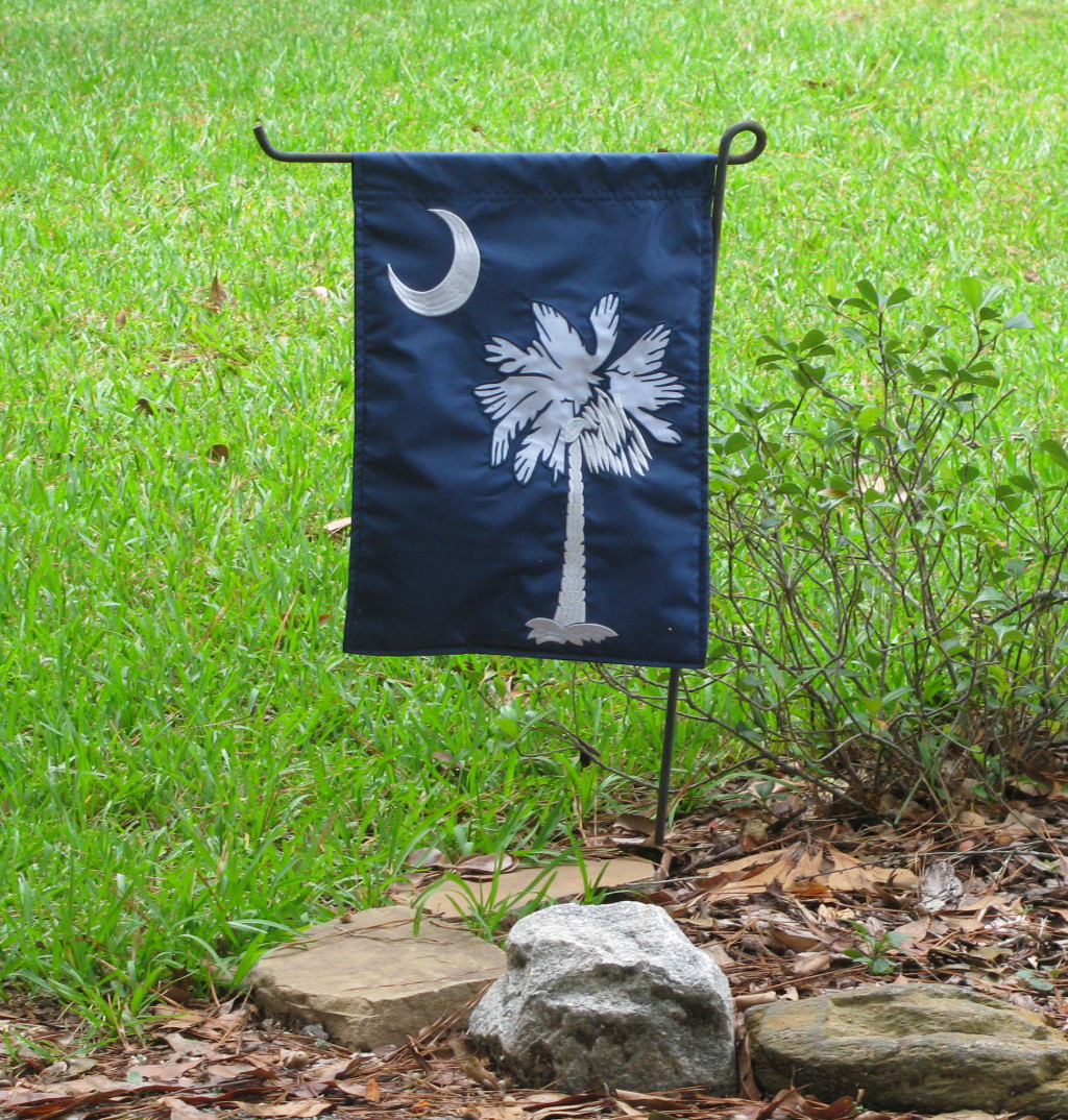 Blue Palmetto Yard Flag