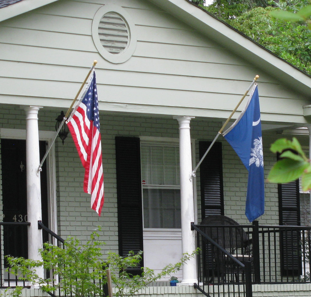 Flags on House