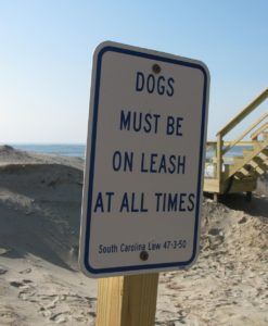 Leash Law Sign