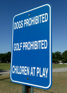 Dogs Prohibited Sign