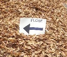 Left Pile with "Please" Sign
