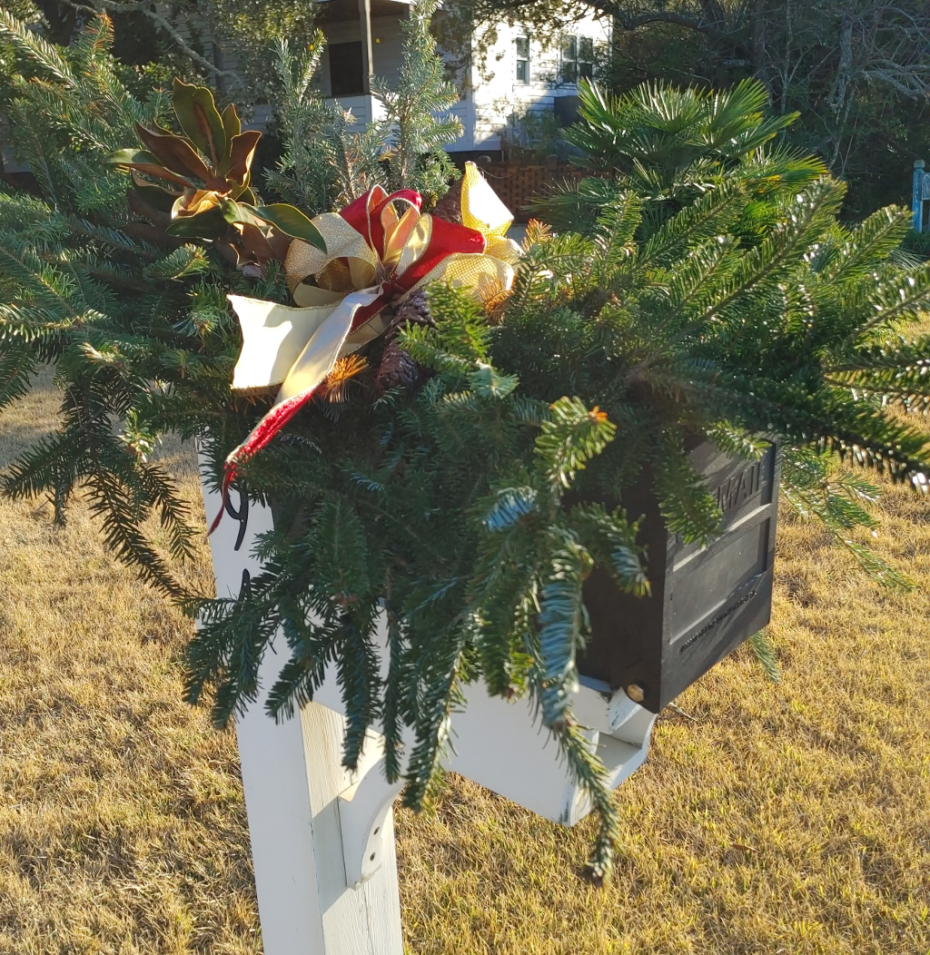 Greenery on Mailbox
